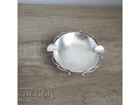 Old silver-plated ashtray