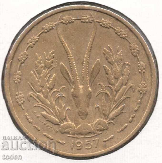 French West Africa Togo-25 Francs Togo-1957-KM# 9 with price 5.00 BGN | € 2.56