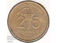 French West Africa Togo-25 Francs Togo-1957-KM# 9