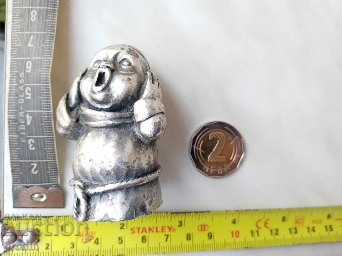 Delivery of Figure, marked, Italy, monk singing, vintage, Italy, Pewter Delivery of Figure, marked, Italy, monk singing, vintage, Italy, Pewter