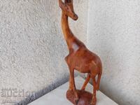 Giraffe, Africa, wood carving, figure, mahogany,