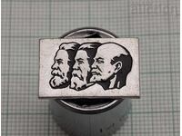 MARX ENGELS LENIN COMMUNISM BADGE