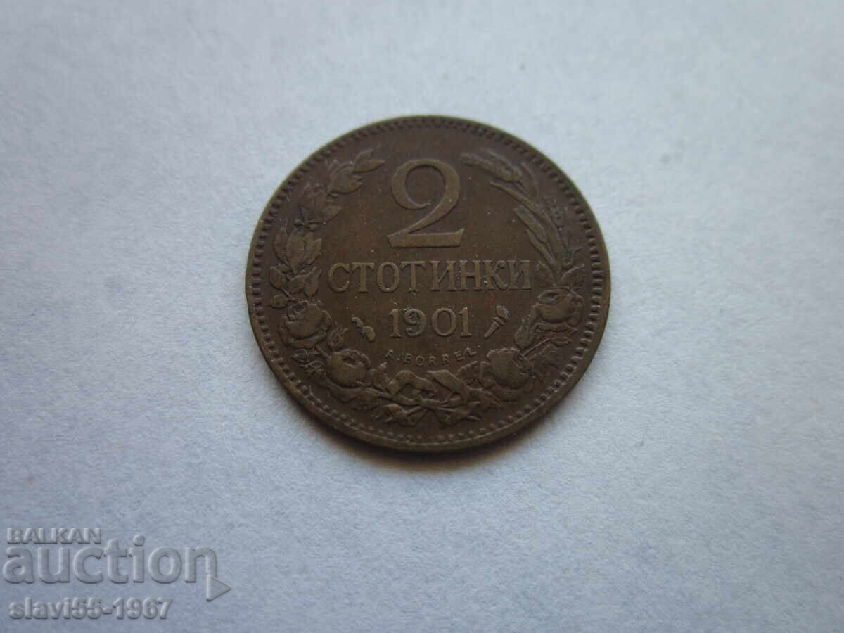 2 CENTI 1901 EXCELENT DE LA 1 CENT BZC !!!