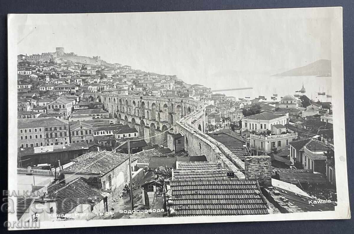 4761 Kingdom of Bulgaria postcard general view Kavala Paskov 1942