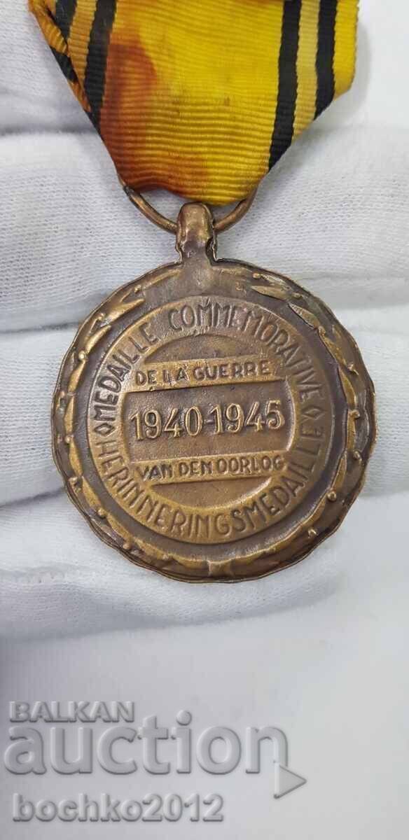 Collectible bronze war medal 1940-1945 - Belgium - 5 Collectible bronze war medal 1940-1945 - Belgium - 5