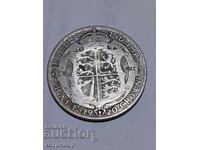 1/2 coroană coroană Regatul Unit 1920 argint