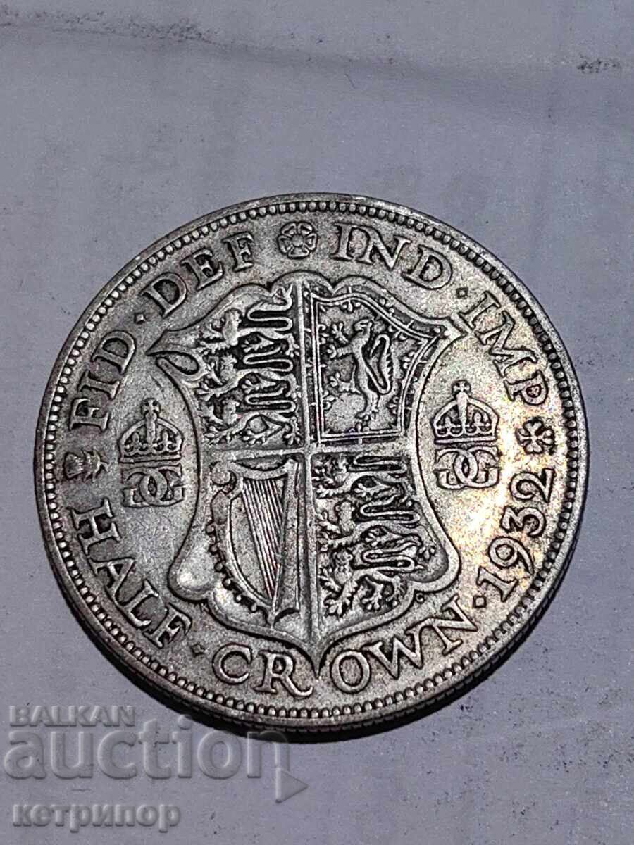 1/2 Crown Crown Great Britain 1932 Silver 1/2 Crown Crown Great Britain 1932 Silver