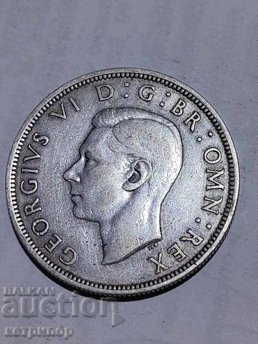 1/2 coroană crown Marea Britanie 1940 argint cu preț € 20.00 | 39.12 BGN