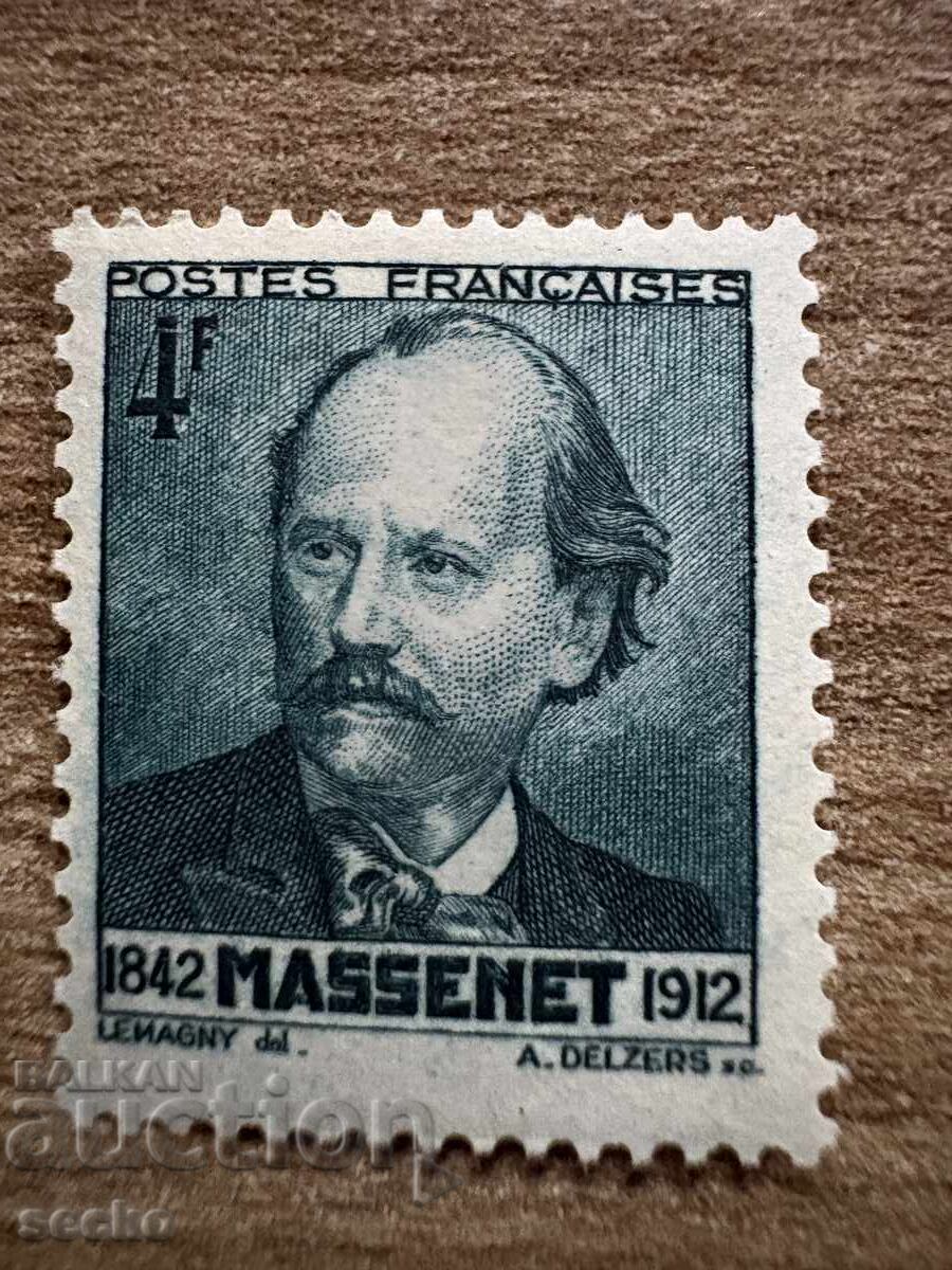 Γαλλία - 100 χρόνια από τη γέννηση του Massenet (1942) MNH