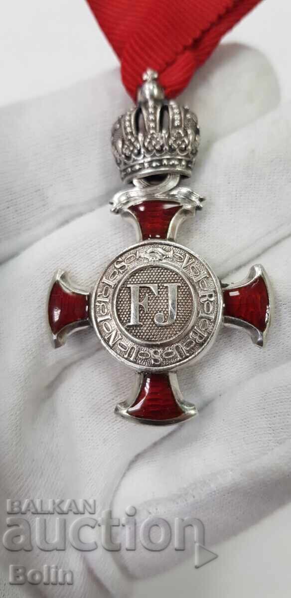 Auction  Silver Military Order of Merit Franz Joseph I 1877 Austria
