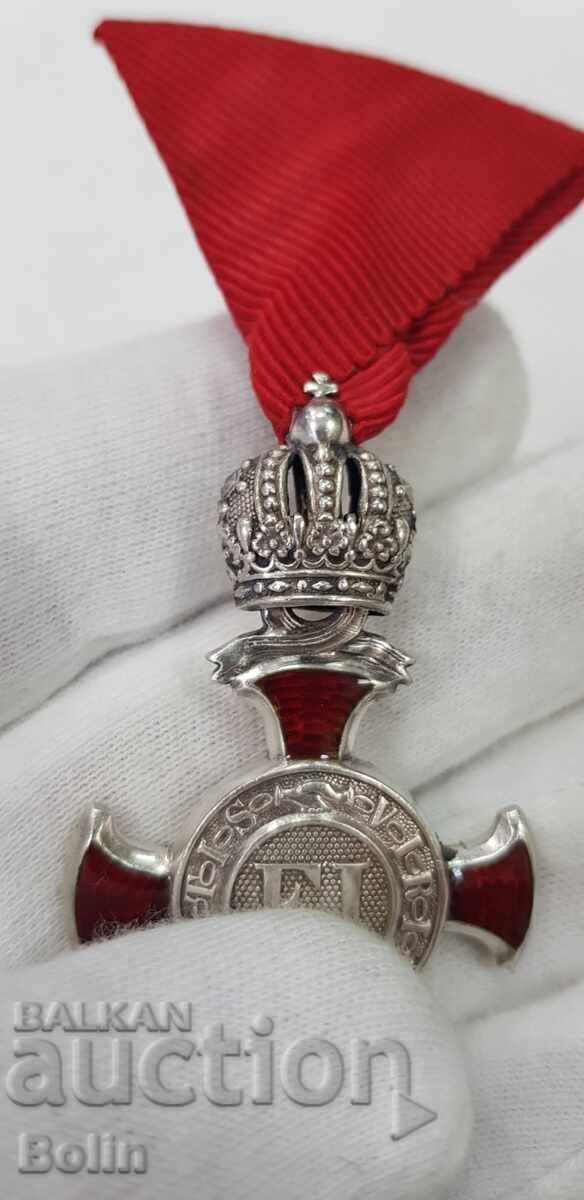 Delivery of Silver Military Order of Merit Franz Joseph I 1877 Austria