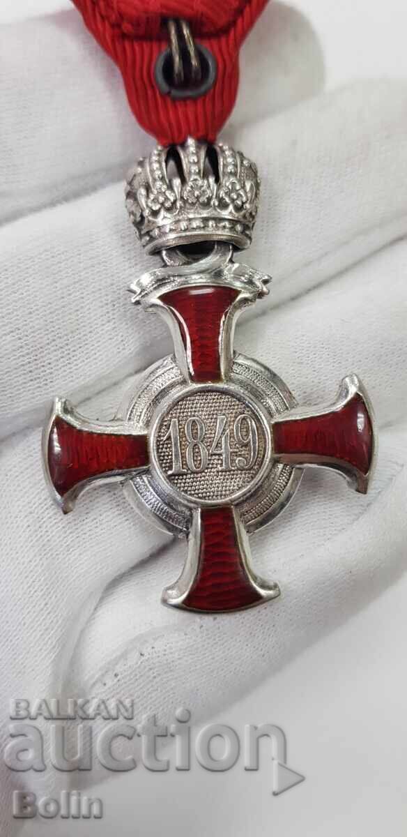 Silver Military Order of Merit Franz Joseph I 1877 Austria - 5 Silver Military Order of Merit Franz Joseph I 1877 Austria - 5