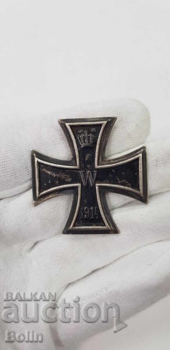 Auction Rare Iron Cross For Courage 1st Class Germany 1914-1918 Auction Rare Iron Cross For Courage 1st Class Germany 1914-1918
