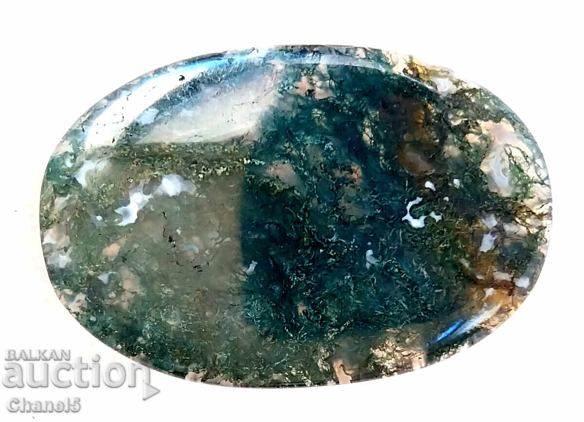 NATURAL MOSS AGATE - CABOCHON - 54.25 ct- (616) with price 39.00 BGN | € 19.94 NATURAL MOSS AGATE - CABOCHON - 54.25 ct- (616) with price 39.00 BGN | € 19.94