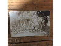 Old postcard photo of soldiers 1910