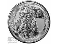 Γιβραλτάρ 2023 - 1 λίβρα - War Elephant 1 OZ , Ασημένιο νόμισμα