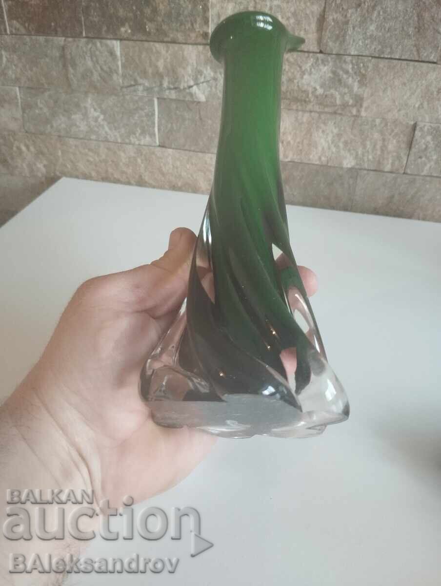 Beautiful vase of colored blown glass - 7 Beautiful vase of colored blown glass - 7