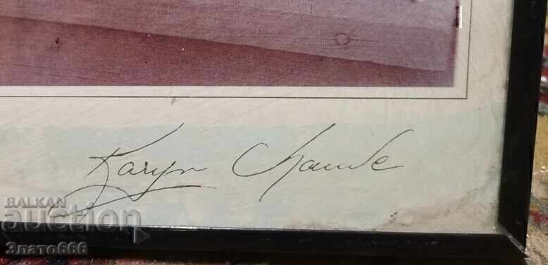 Auction Framed photograph - signed Auction Framed photograph - signed