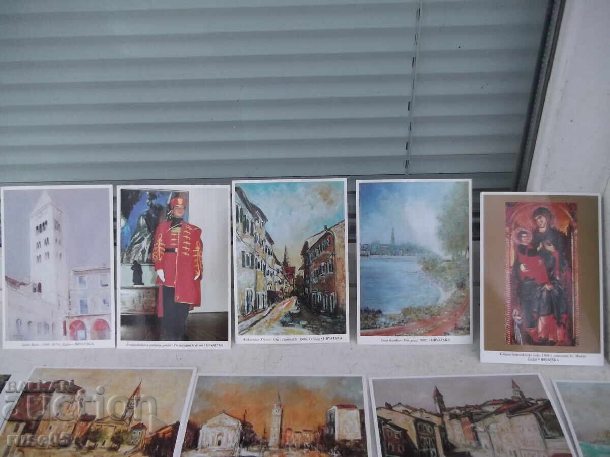 Комплект от 10 бр. хърватски пощенски картички с цена 10.00 лв. | € 5.11 Комплект от 10 бр. хърватски пощенски картички с цена 10.00 лв. | € 5.11