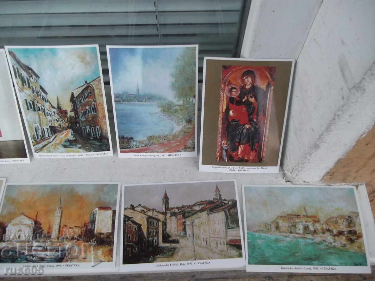 Доставка на Комплект от 10 бр. хърватски пощенски картички Доставка на Комплект от 10 бр. хърватски пощенски картички