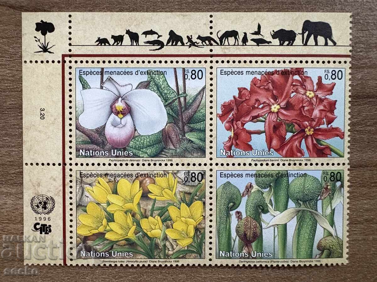 UN Geneva - Endangered Plants (1996) MNH