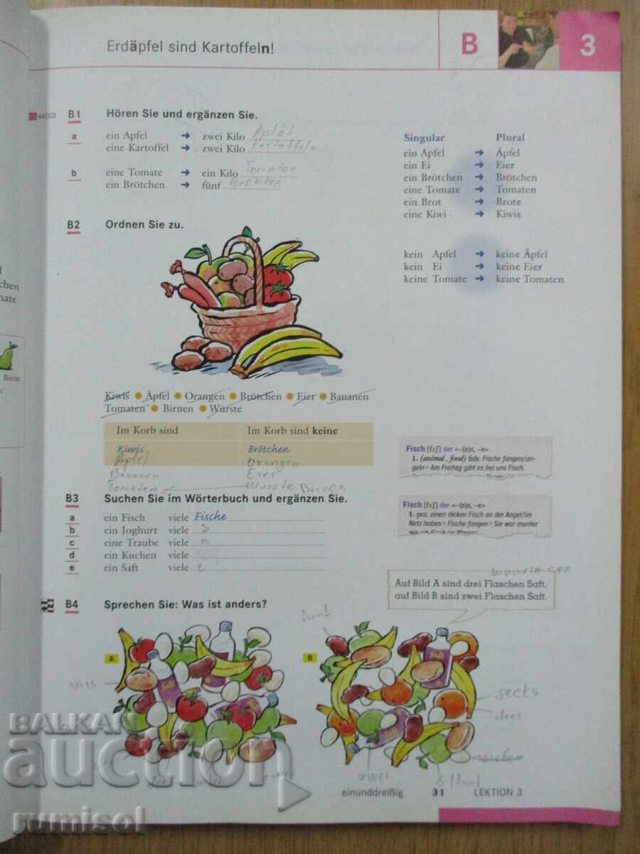 Auction  Schritte international 1 Kursbuch + Arbeitsbuch, Niveau A1/1