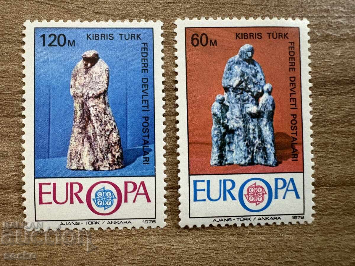 Ciprul Turc - Timbre Europa - Artizanat (1976) MNH