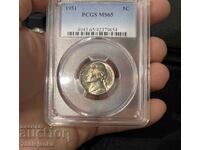 5 cents 1951 MS65 PCGS