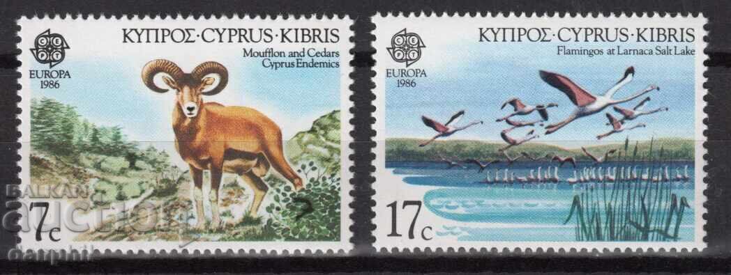 Cyprus 1986 Europe CEPT (**) clean series, unstamped Cyprus 1986 Europe CEPT (**) clean series, unstamped