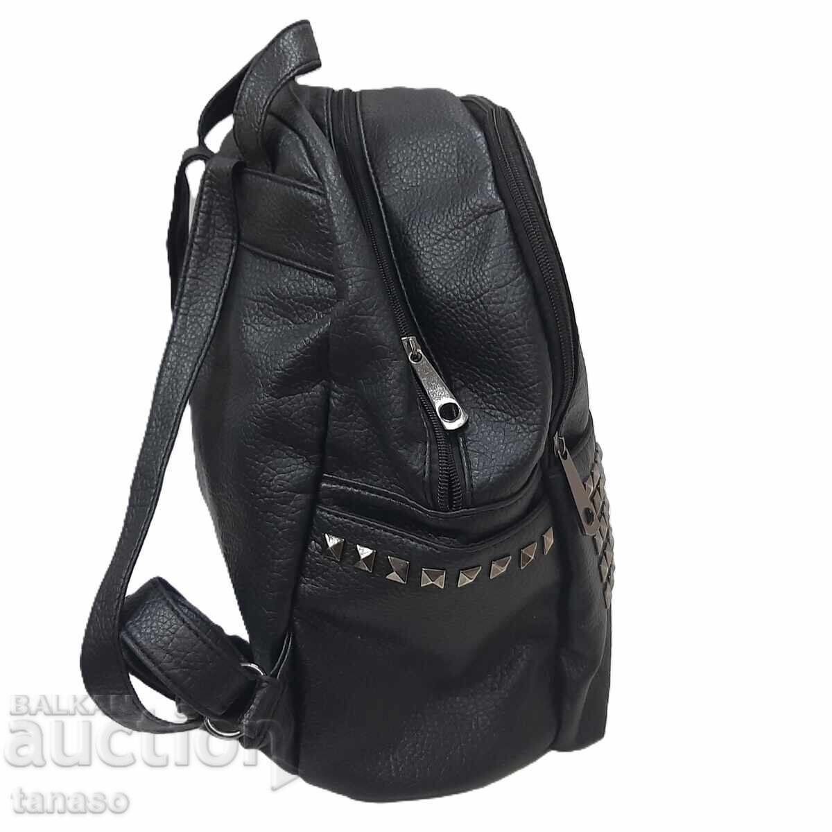 Delivery of Faux leather backpack(17.3)