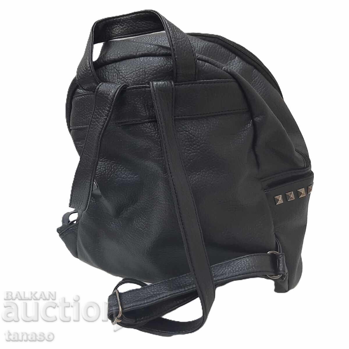 Faux leather backpack(17.3) - 5