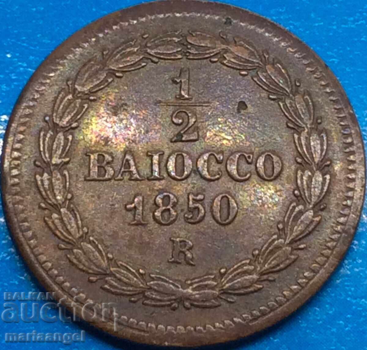 1/2 bayoko 1850 Vatican ROME 23mm μπρούτζινο