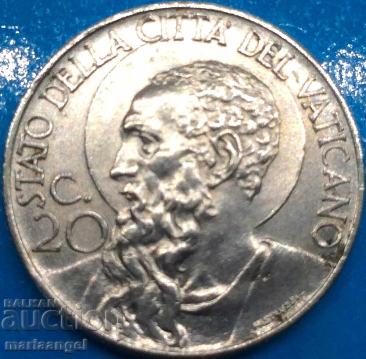 20 Centesimi 1941 Vatican Pius XII