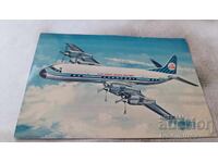 KLM Jet Electra Postcard