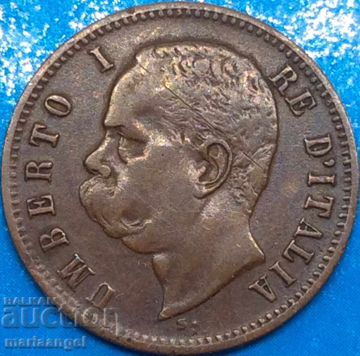 2 Centesimi 1898 Italia Regele Umberto I