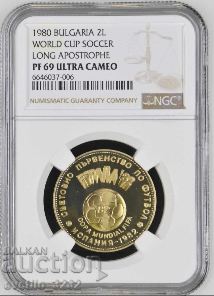 2 BGN 1980 Football PF 69 ULTRA CAMEO NGC TOP