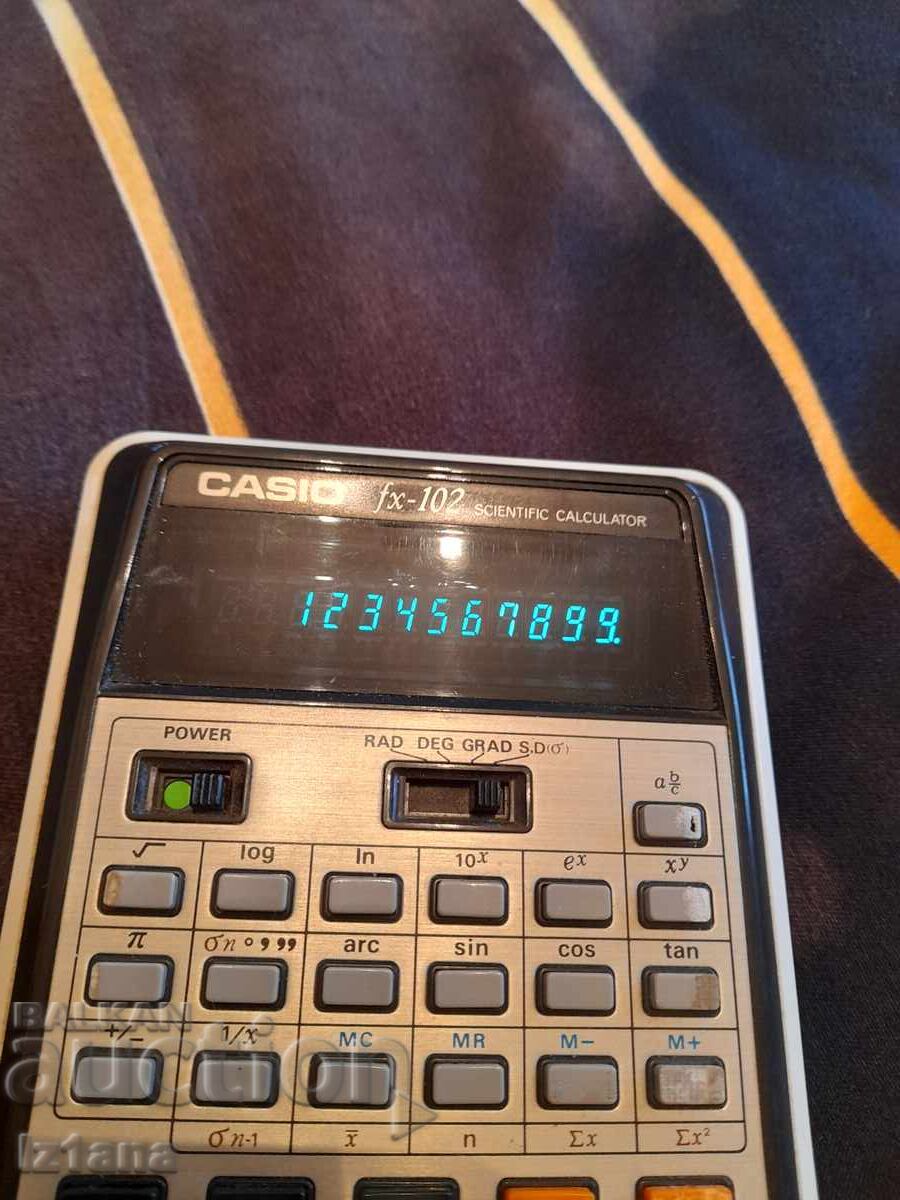Old Casio FX-102 calculator - 7