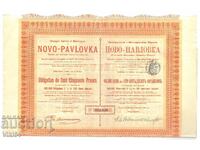 Compania de cărbune și metalurgică de stoc Novopavlovka 1898.