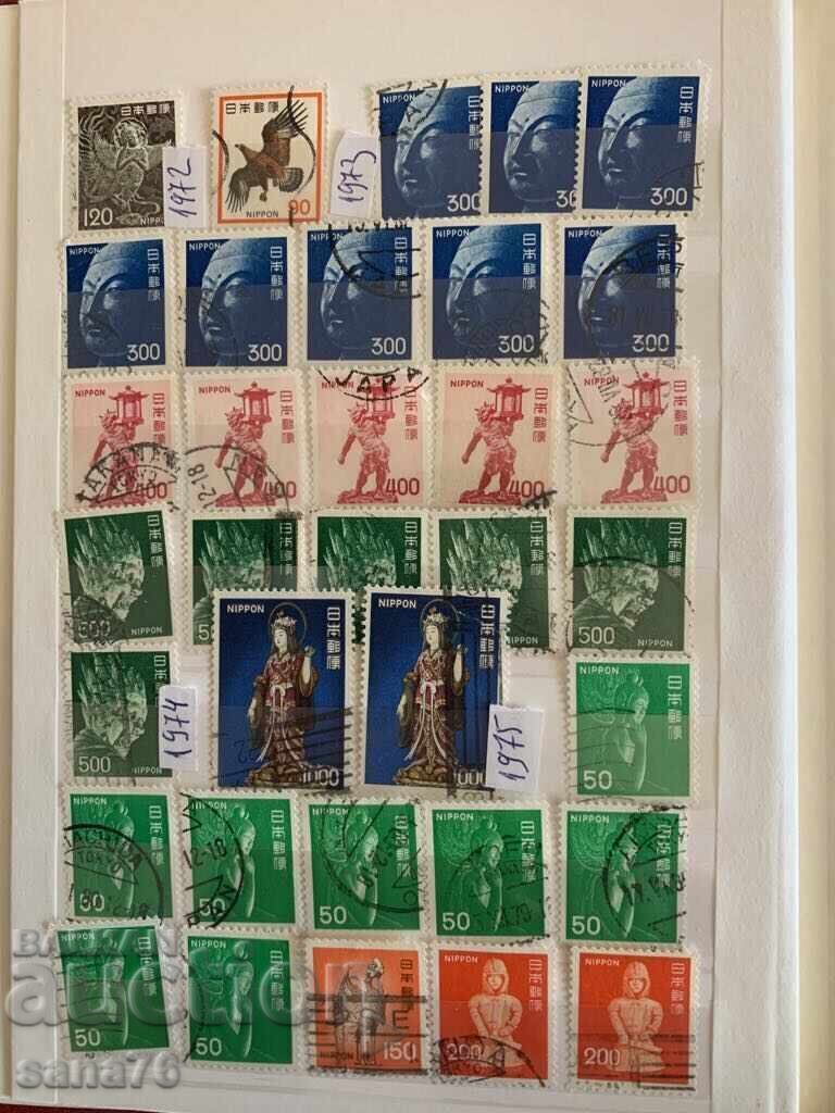 Lot of old stamps, collection from Japan - From 1951 to 1983 - 147 pieces with price € 3.00 | 5.87 BGN