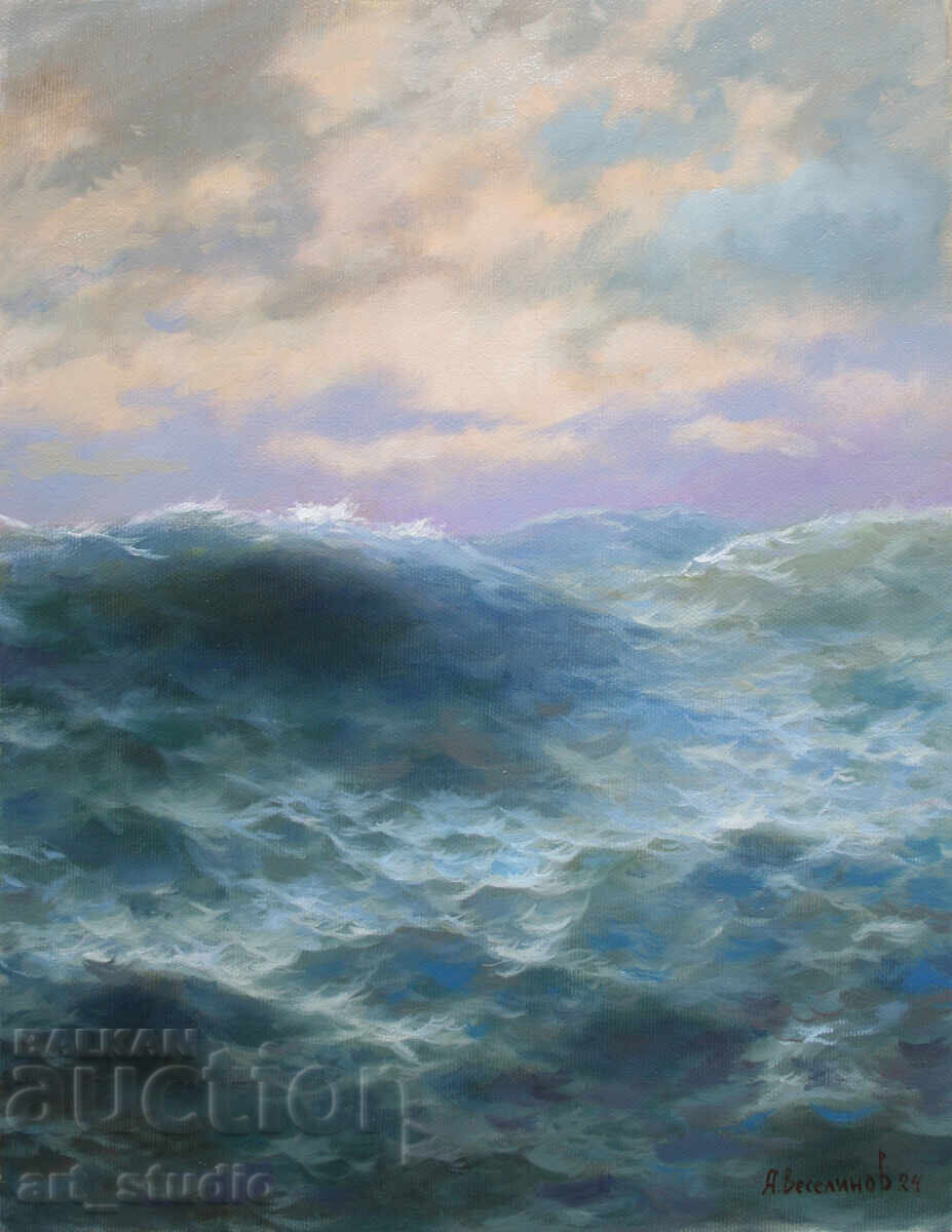 Stormy Sea 4 - oil paints