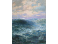 Stormy Sea 4 - oil paints