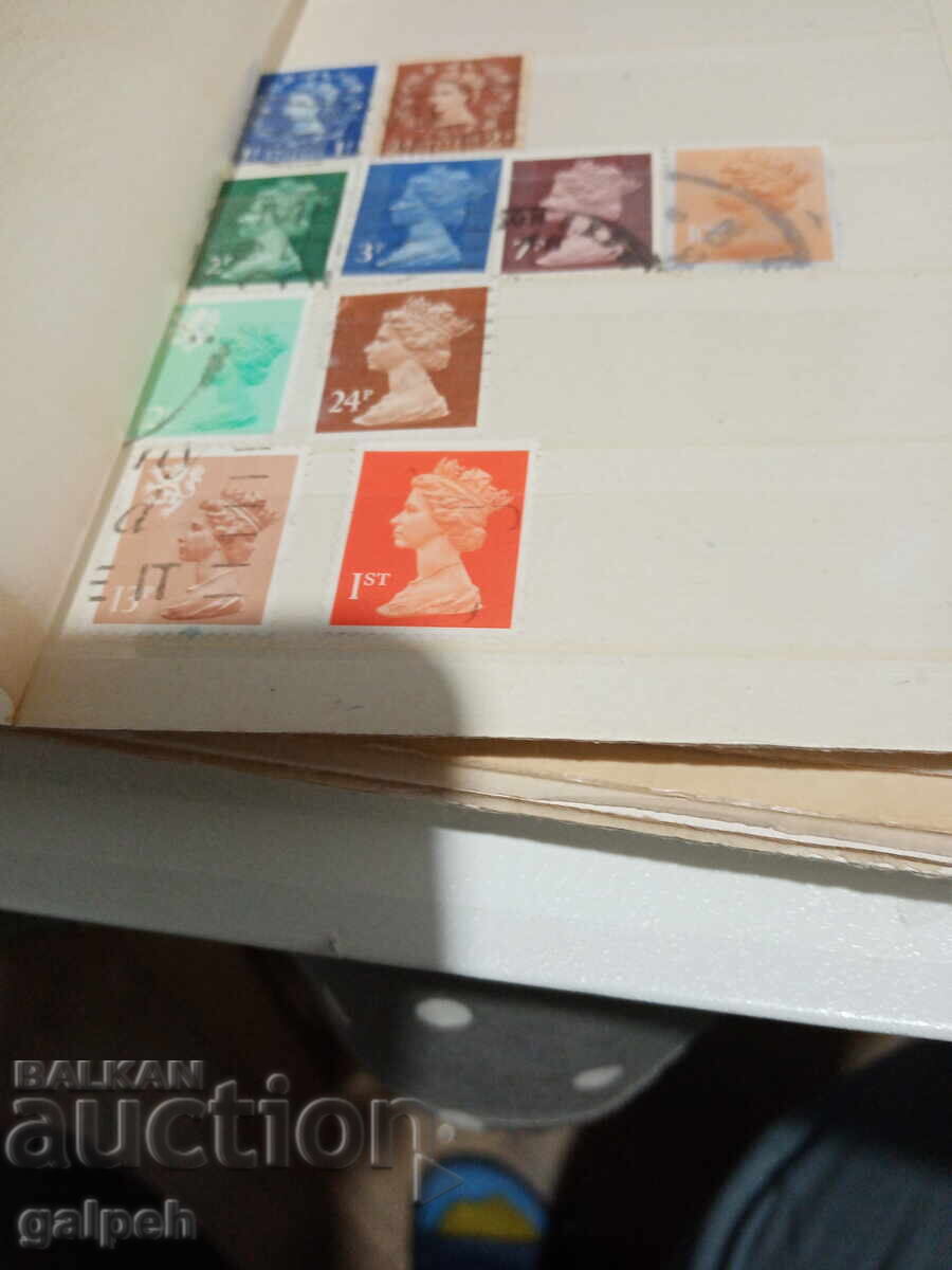Auction POSTAGE STAMPS - GREAT BRITAIN - 35 pcs. - 4 BGN. Auction POSTAGE STAMPS - GREAT BRITAIN - 35 pcs. - 4 BGN.