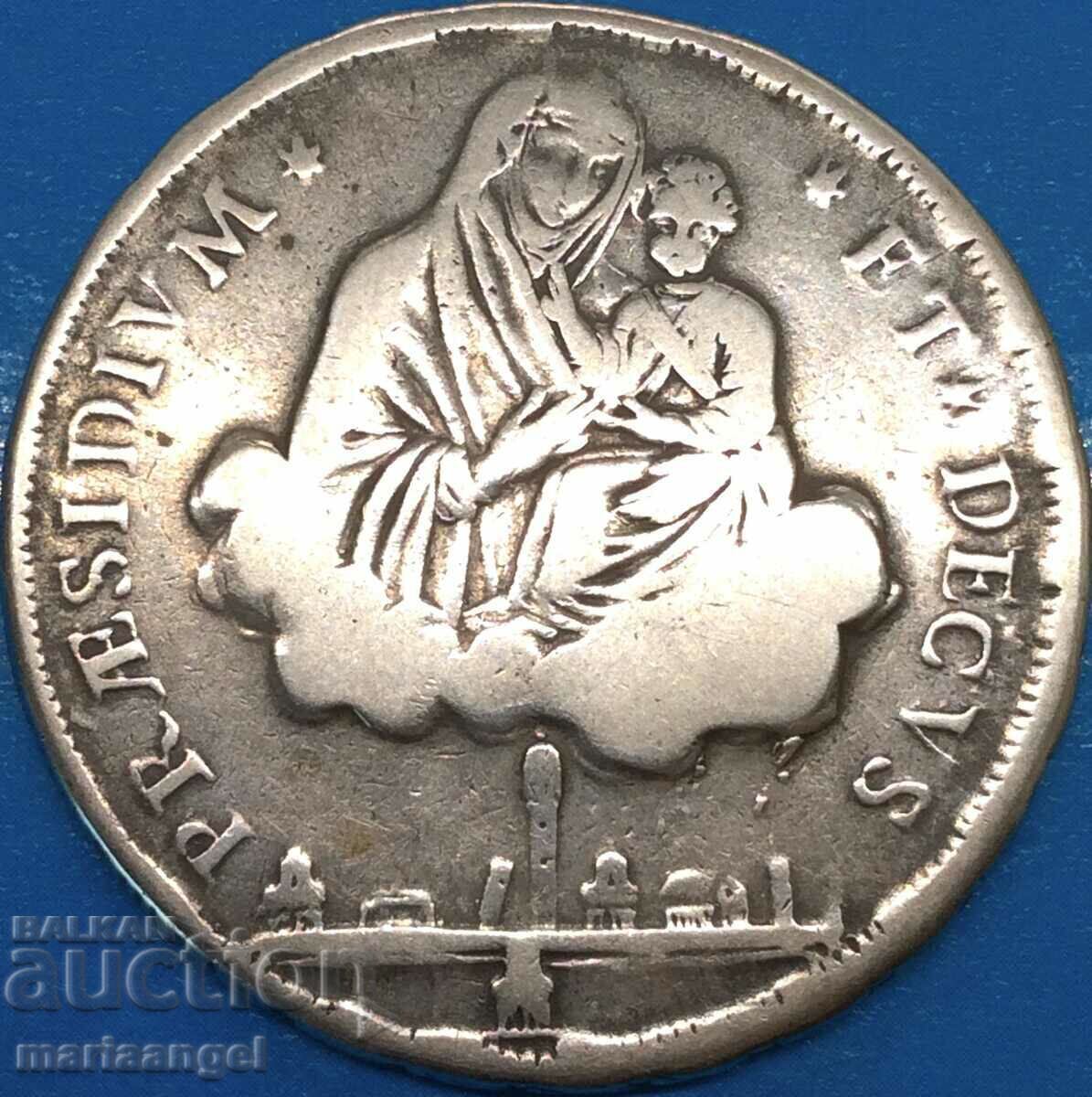 Scudo da 10 Paoli 1797 Italy Bologna III type 39mm silver