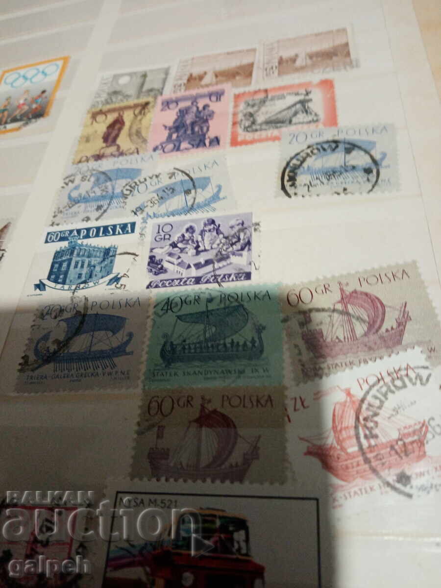 Auction POSTAGE STAMPS - POLAND - 35 pcs. - 3 BGN. Auction POSTAGE STAMPS - POLAND - 35 pcs. - 3 BGN.