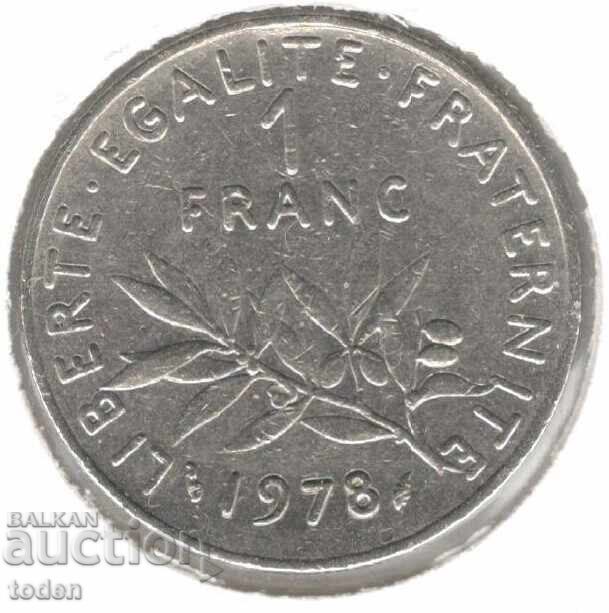 France-1 Franc-1978-KM# 925.1-Signature "O. Roty"