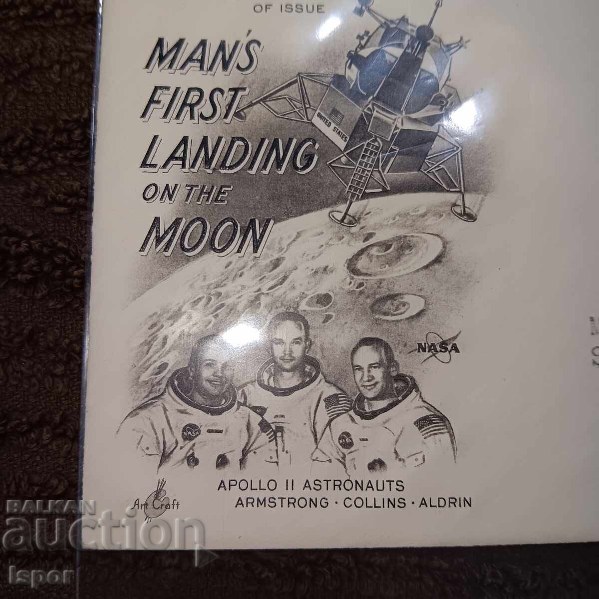 First day USA 1969 first step on the moon with price 55.00 BGN | € 28.12 First day USA 1969 first step on the moon with price 55.00 BGN | € 28.12