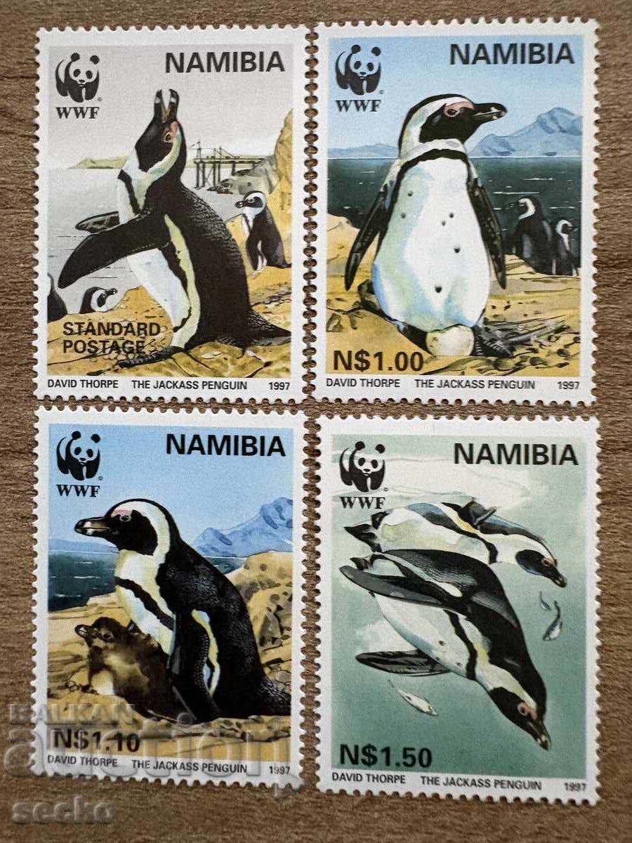 Namibia - Animale pe cale de dispariție - pinguin african (1997) MNH