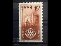 Saarland - 50 de ani Rotary International (1955) MNH