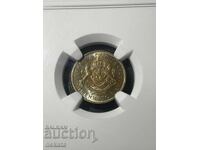 50 stotinki 1937 MS66 NGC