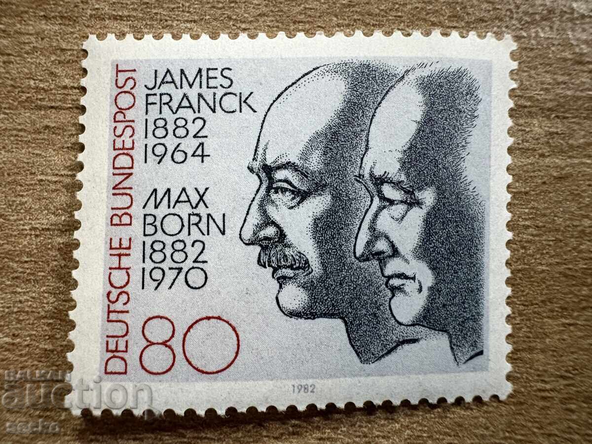 ФРГ - 100 г. от рождението на Макс Борн и Джеймс. (1982) MNH